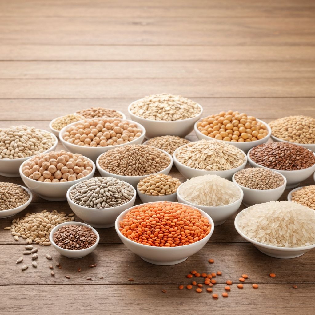 Whole grains and legumes