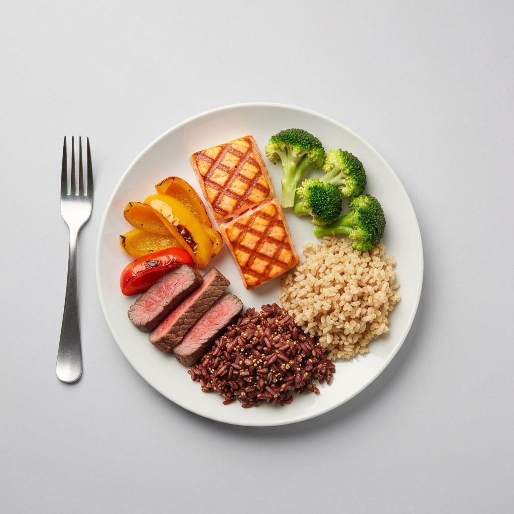 Balanced nutrition plate